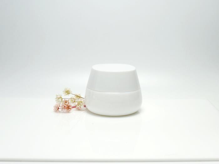 JG-SX50, 50ml Opal Glass Jars for Face Cream
